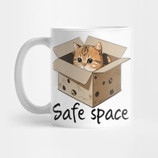 Kitty in a box, cartoon kawai design Mug